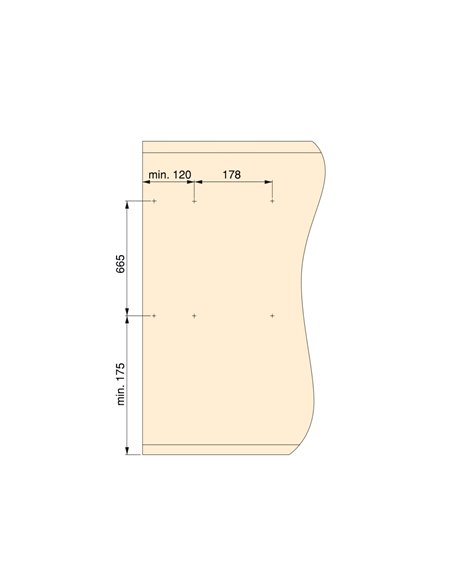 Emuca Set of concealed drawer runners, 300 mm, total extraction, push system, Zinc plated