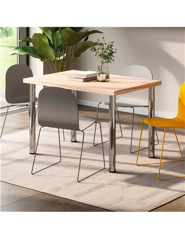 Emuca Tablero para mesa, 1150x750mm, espesor 30mm, Madera, Efecto roble