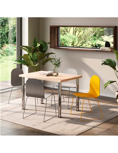 Emuca Tablero para mesa, 1150x750mm, espesor 30mm, Madera, Efecto roble