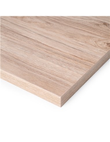 Emuca Tablero para mesa, 1150x750mm, espesor 30mm, Madera, Efecto roble