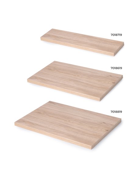 Emuca Tablero para mesa, 1150x750mm, espesor 30mm, Madera, Efecto roble