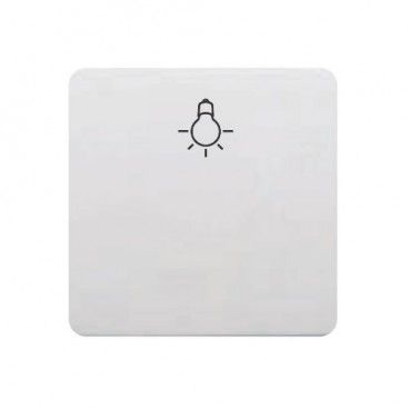 Tecla pulsador bombilla ancha BLANCO BJC 17717