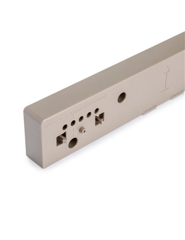 Emuca Conjunto de espaçadores laterais para moldura Hack, Plástico cinza pedra, Plástico, EMUCA - 3