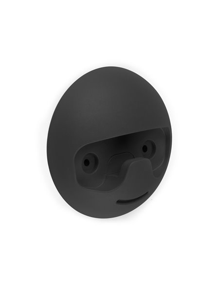 Cabide de parede Emuca Napier, Pintado de preto, Plástico EMUCA - 5