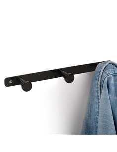 Emuca Hamilton wall hanger, Steel, Painted black 2
