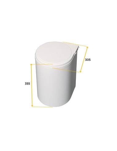 Emuca Desk cable grommet, rectangular, 152 x 61 mm, for embedding, Plastic, Chrome