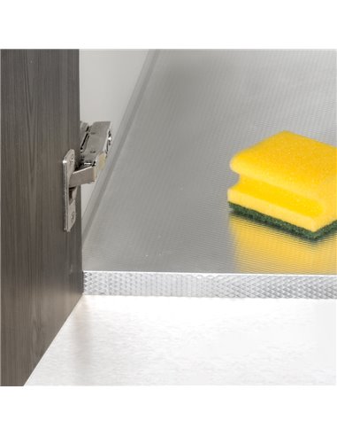Emuca LED spotlight, D. 65 mm, natural white light, Plastic, Satin nickel