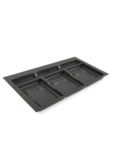 Emuca Base for containers for kitchen drawers, 800mm unit, Anthracite grey