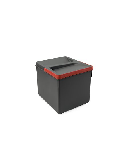Emuca Containers for kitchen drawers, height 216 mm, 1x12L, Anthracite grey