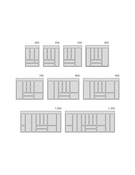 Emuca 3/4 circle rotating trays for kitchen cabinets, 270Âº, 900 mm unit, Plastic and aluminium, Grey