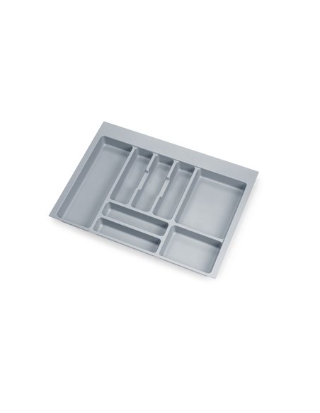 Emuca Optima Cutlery tray for universal drawers, 700, Grey plastic, Plastic, 1 ut
