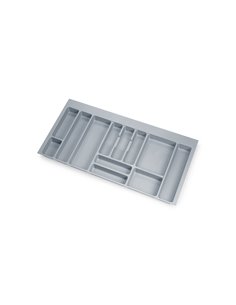 Emuca Portaposate Optima Universal, 1.000, Plastica grigia, Tecnoplastica, 1 u.