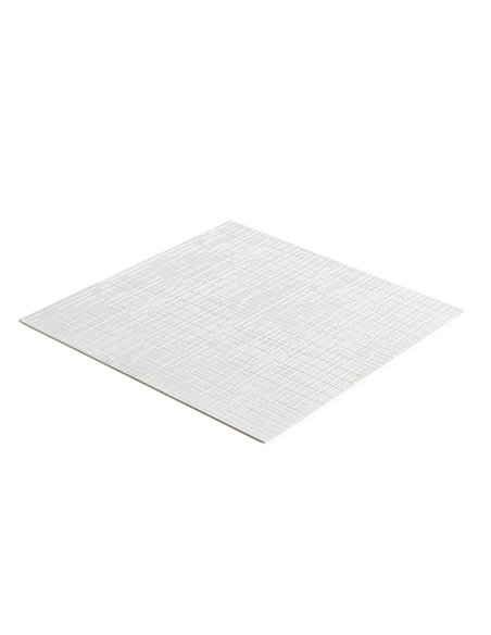 Emuca Esterilla antideslizante para cajones, Efecto Net, Longitud 2000x48cm, Plástico, Blanco