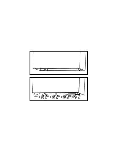 Emuca Non-slip mat for drawers, 150 x 48 cm, Plastic, Gris