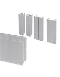 Emuca Hinge, D. 35 mm, full overlay, 105Âº opening, plates for screwing, 20 pcs.
