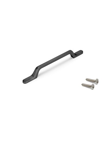 Emuca Möbelgriffe, 96 mm Achsabstand, Aluminium, Dunkelgrau, 25 Stk.