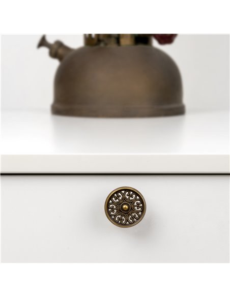 Pomello per mobile Emuca, Zamak, Bronzo, 25 unità.