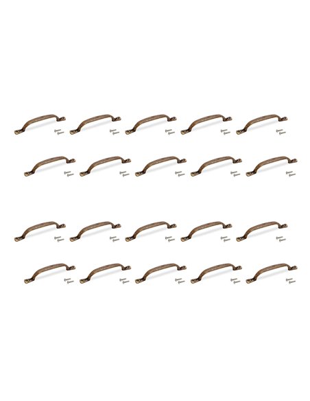 Emuca Möbelgriff, Achsabstand 96 mm, Zamak, Bronce, 20 St.
