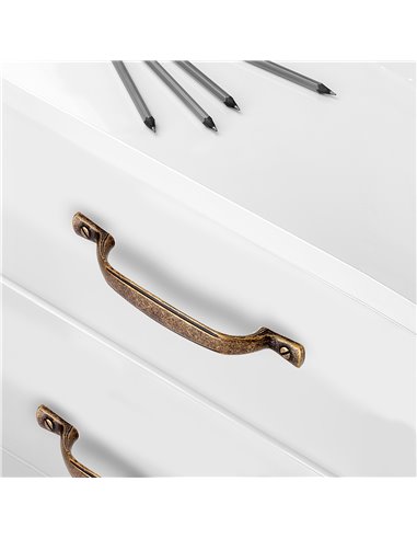 Emuca Möbelgriff, Achsabstand 96 mm, Zamak, Bronce, 20 St.