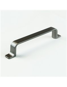 Emuca Furniture handle, 128 mm interaxis, Zamak, Titanium 2