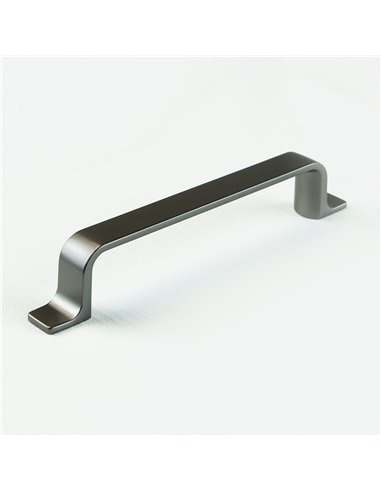 Emuca Furniture handle, 128 mm interaxis, Zamak, Titanium