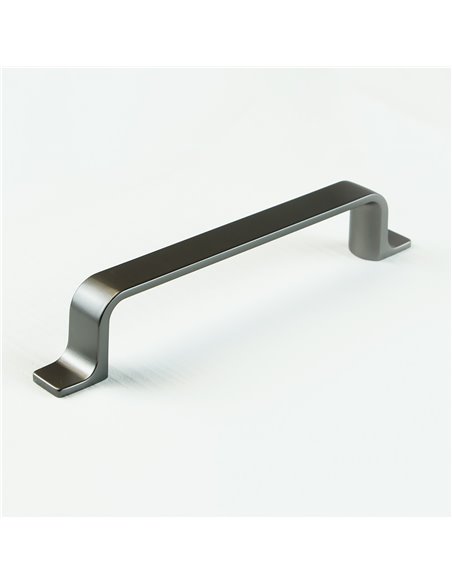 Emuca Furniture handle, 128 mm interaxis, Zamak, Titanium