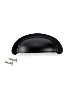 Emuca Maniglie per mobile, interasse 64 mm, Zama, Nero