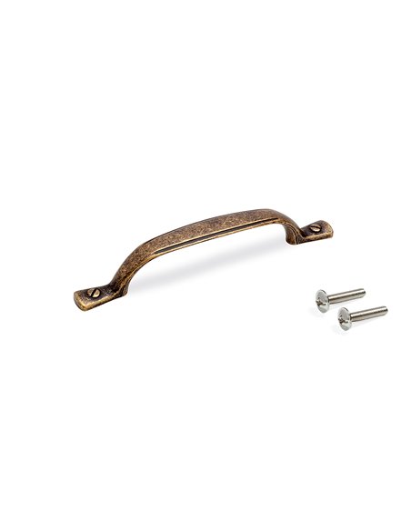 Emuca Maniglie per mobile, interasse 96 mm, Zama, Bronzo