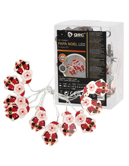 Babbo Natale LED 1,35M Luce calda