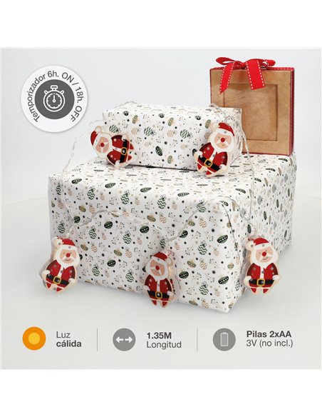 Babbo Natale LED 1,35M Luce calda