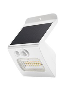 Egoda Applique LED solare con sensore di movimento e crepuscolare 3W 3000 - 4000 - 6500K Bianco