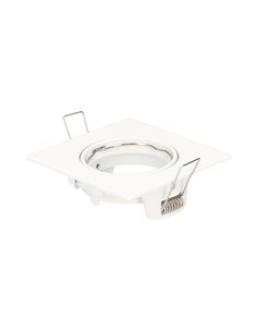 Chandur Weißer versenkter quadratischer Kippring