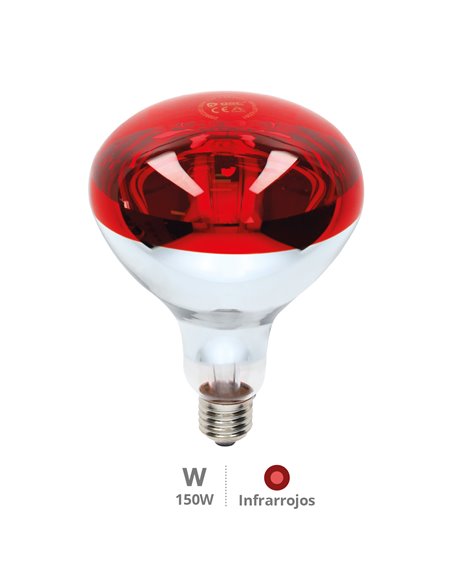 Infrarotlampe Ø125mm E27 Max. 150W