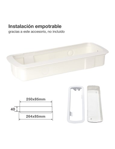 Luminaria LED de emergencia Gunza con autotest 3W