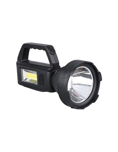 Lampe de poche polyvalente 3W + 3W rechargeable/powerbank