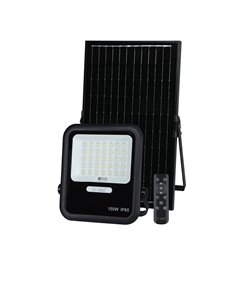 Miloha LED solar projector 8W 6500K IP65 Black