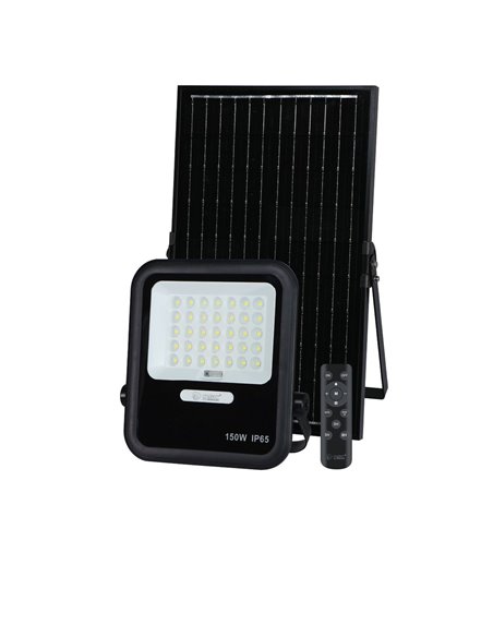 Miloha Projetor solar LED 8W 6500K IP65 Preto