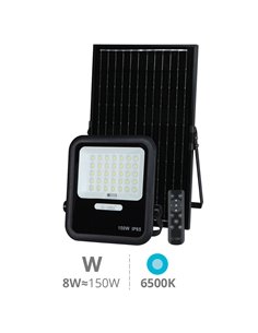 Miloha LED solar projector 8W 6500K IP65 Black 2