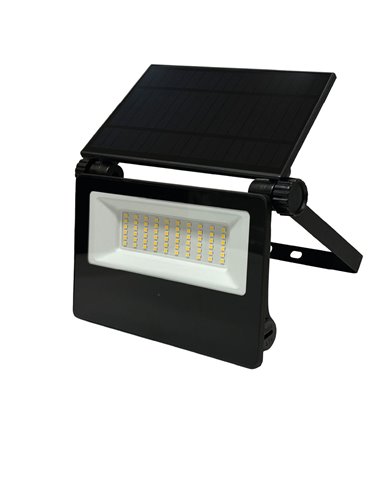 Projetor solar Kumira LED com sensor 15W 6500K IP65 Preto