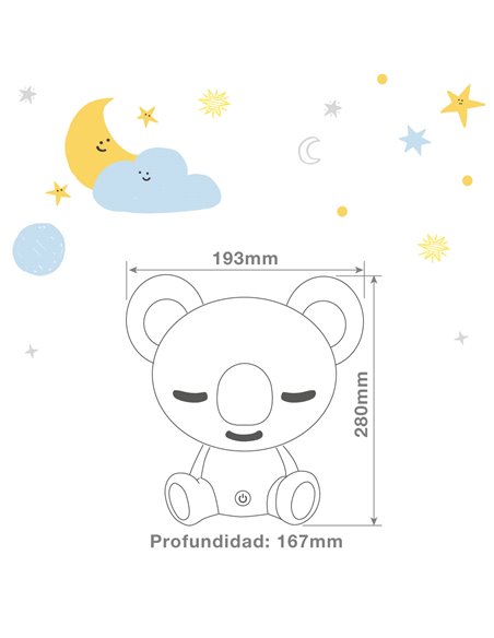 Koala LED Kinder-Nachtlicht 2,5W Blau