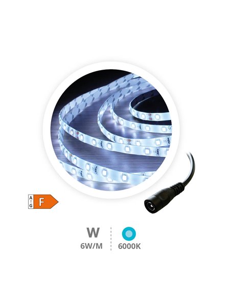 Roll 5M LED strip 6W/M 6000-6500K 24V