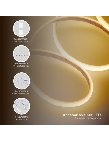 Rolo de fita LED 50M 12W/M 4000-4500K IP65 230V regulável