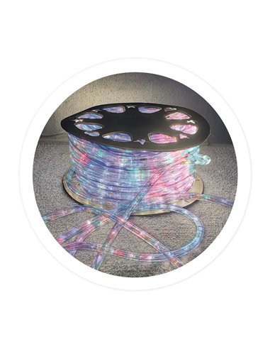 Rolo de tubo LED flexível de 48M com 8 funções RGB