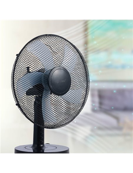 Ventilateur de table Macomia Ø31cm 35W Noir