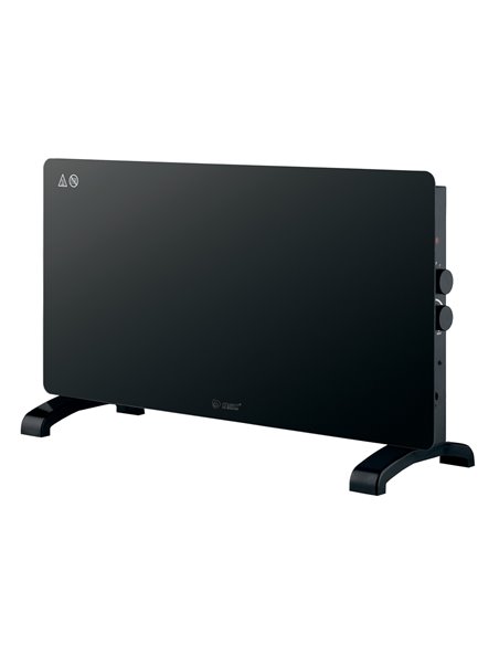 Zanthus Glass Convector Radiator - Black