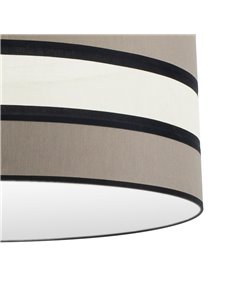 Pantalla Lámpara Karla Marrón/Beige E14 (Ø14x14x15cm) 2