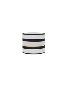 Pantalla Sobremesa Karla Blanca/Beige E14 (Ø17x17x15cm)