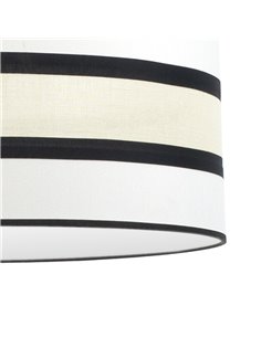 Pantalla Sobremesa Karla Blanca/Beige E14 (Ø17x17x15cm) 2
