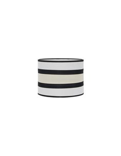 Pantalla Sobremesa Karla Blanca/Beige E27 (Ø25x25x19cm)