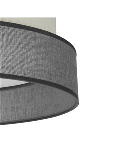 Pantalla Sobremesa Pequeña Home Gris-Beige E14 (Ø18x18x18) 2